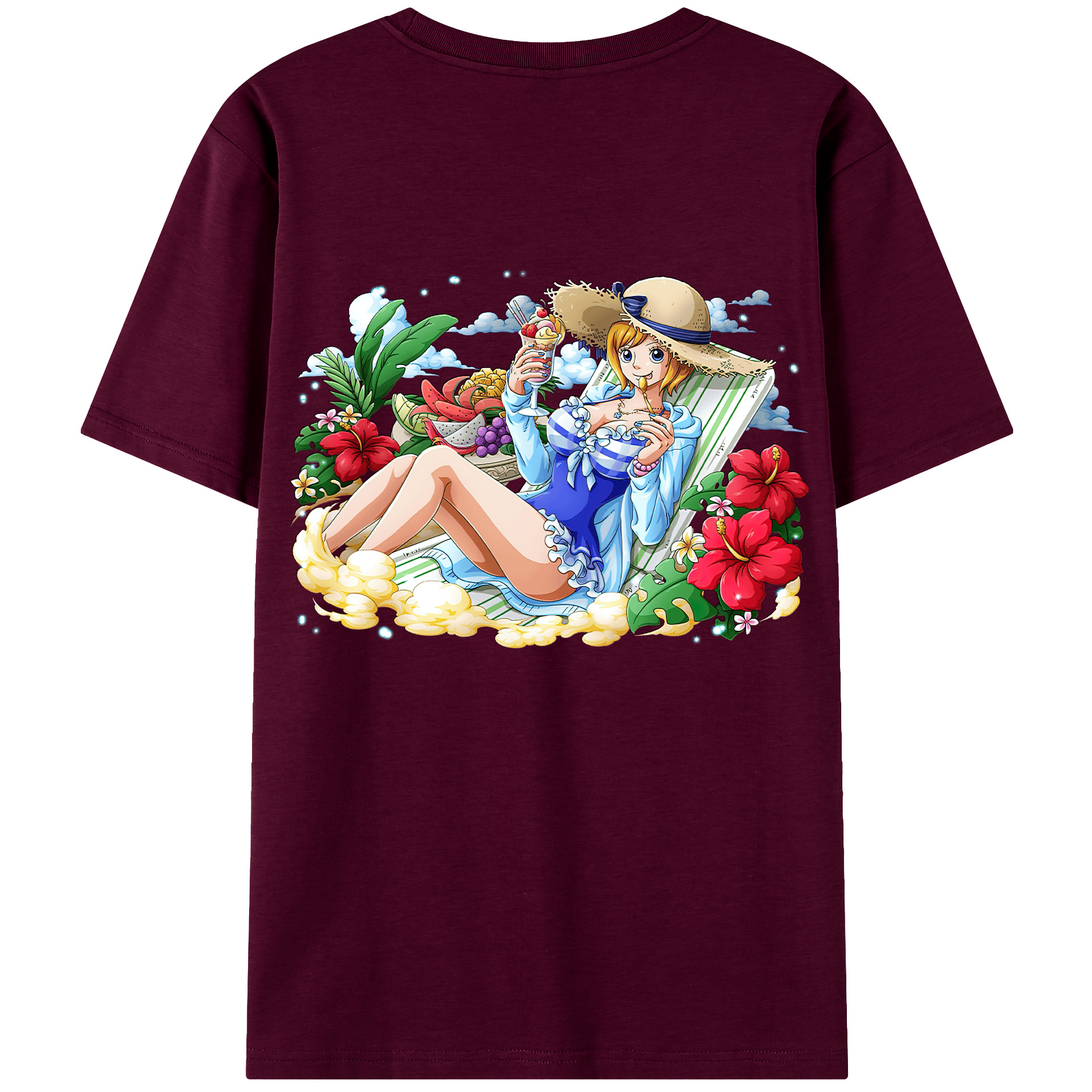（画像用） ワンピース ナミ ONE PIECE Nami レディース半袖Tシャツ(バックプリント)